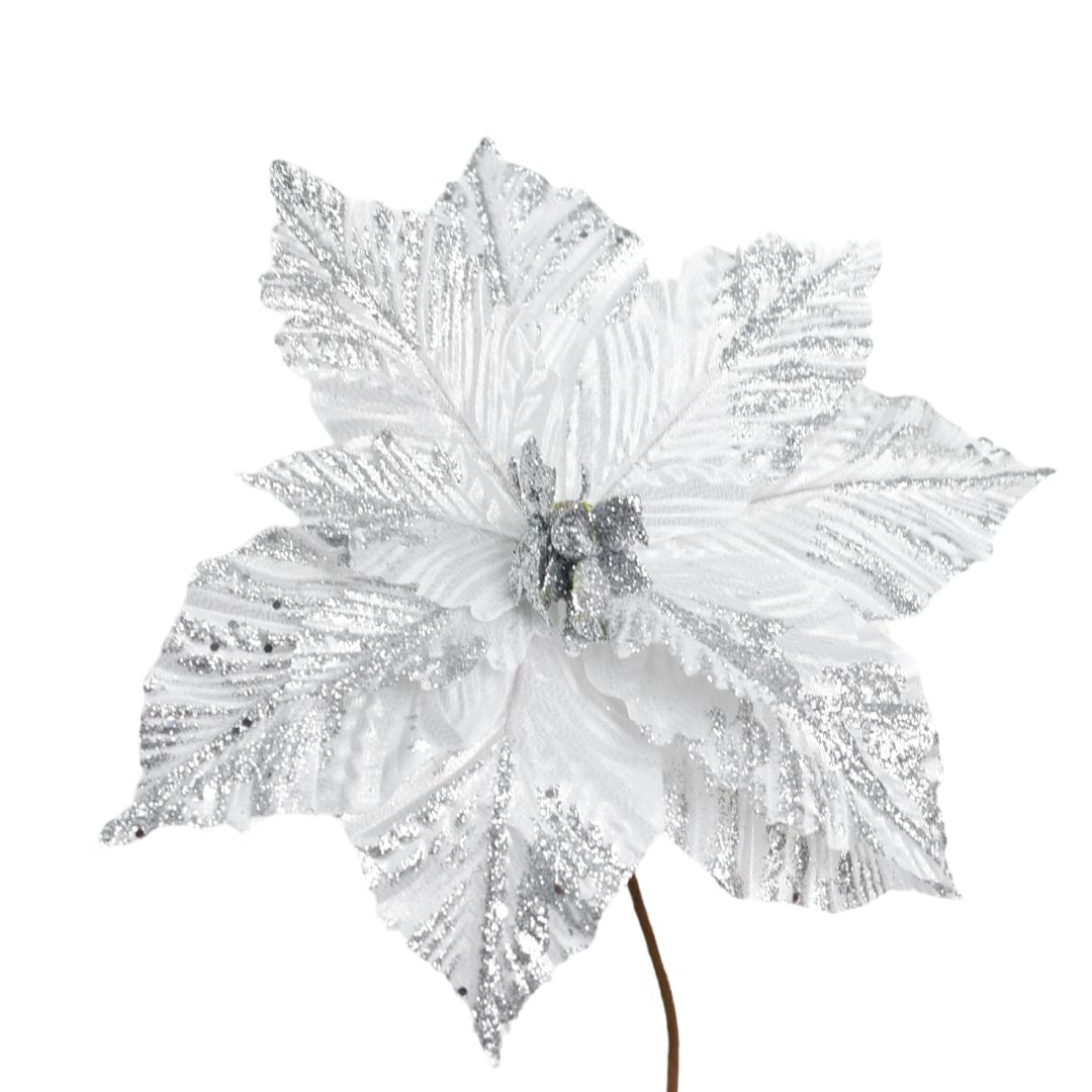 Flor Navideña Artificial 40 cm – Ref. AZ234P