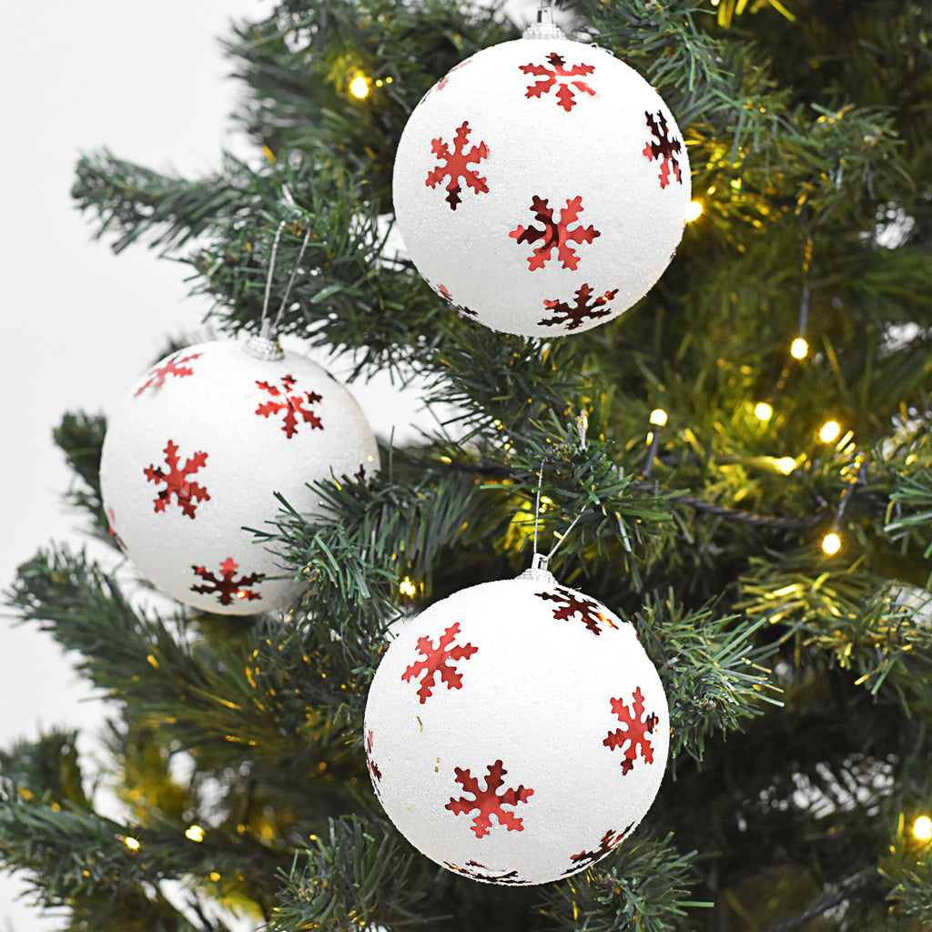 Bolas Navideñas set x6 10 cm – Ref. AZ070