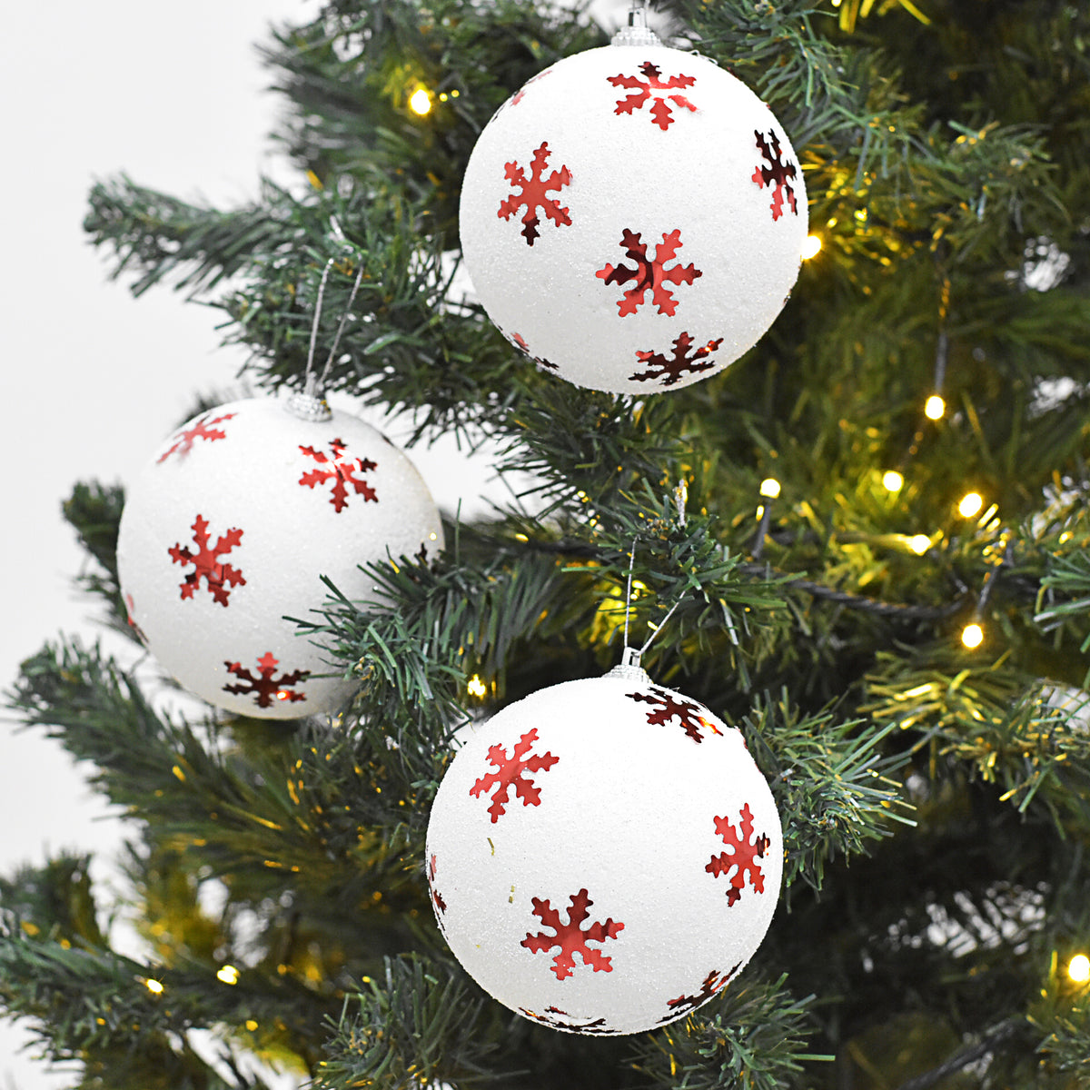 Bolas Navideñas set x6 10 cm – Ref. AZ070