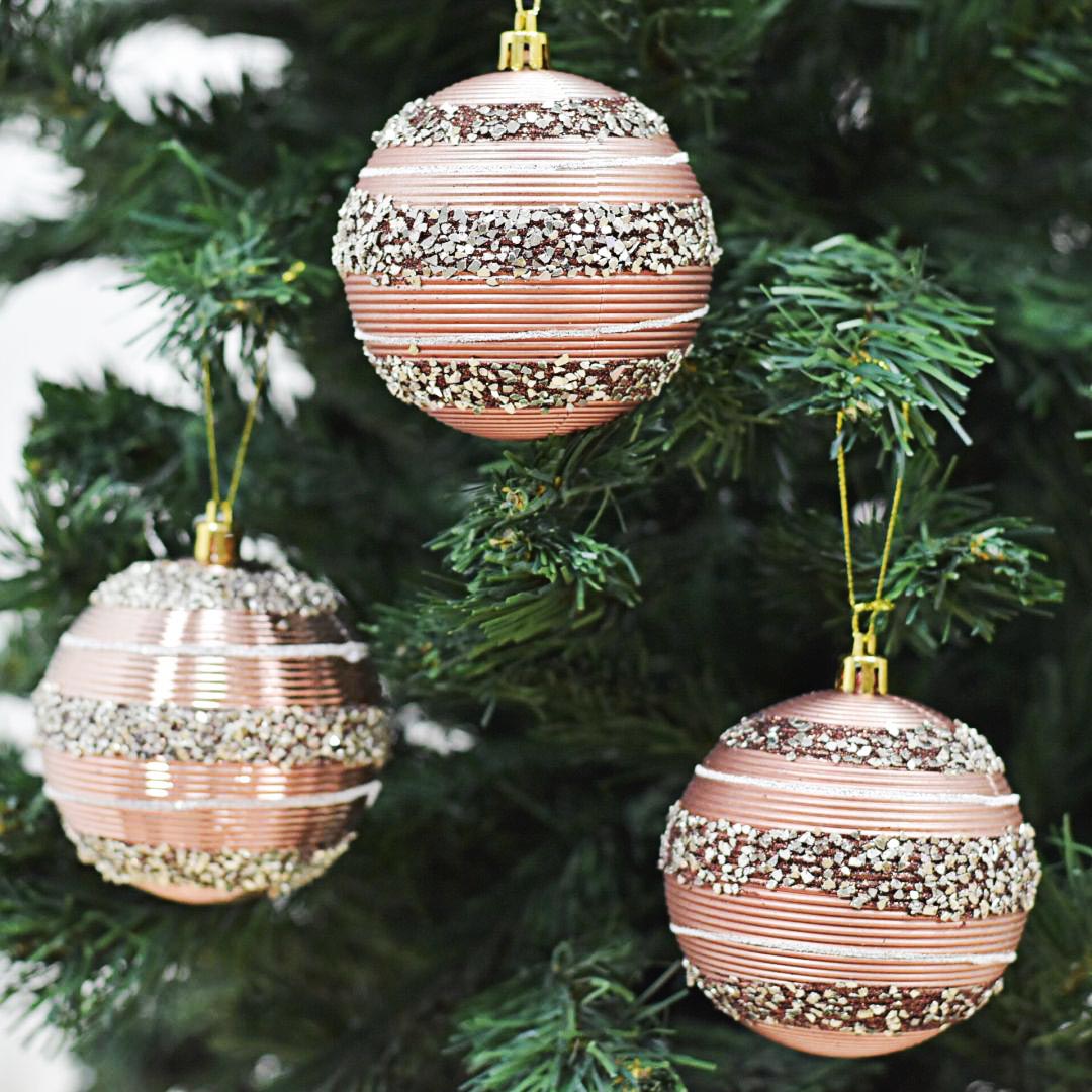 Bolas Navideñas set x6 8 cm – Ref. AZ146