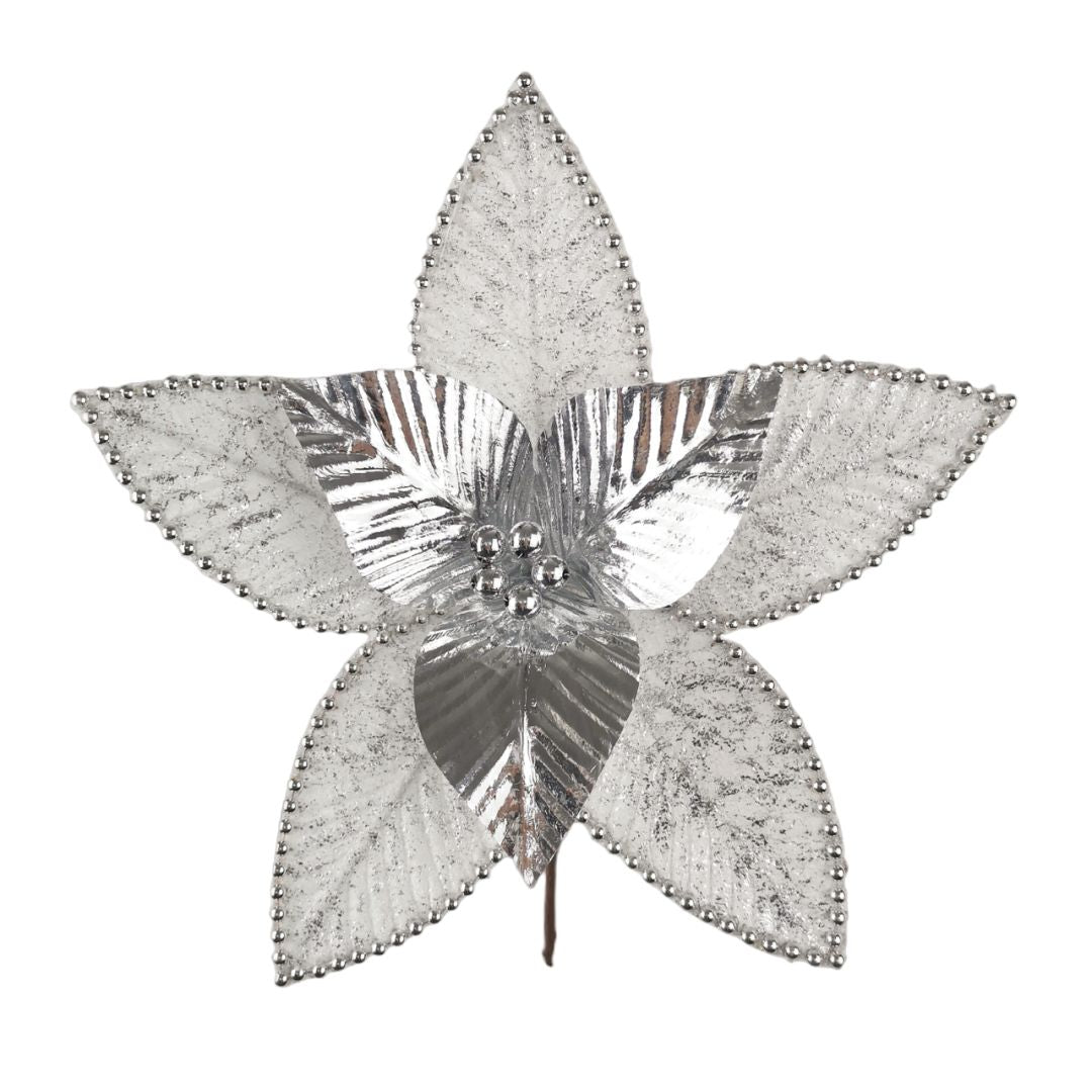 Flor Navideña Artificial 20 cm – Ref. XQ1414N0015