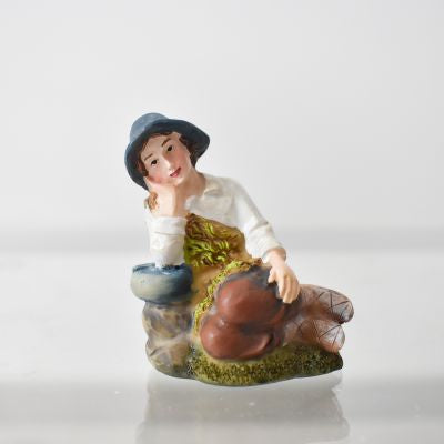 Figura de Aldeano para Pesebre 6x4 cm – Ref. XX9010827