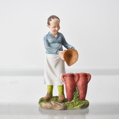 Figura de Aldeano para Pesebre 12x6 cm – Ref. XX9010828