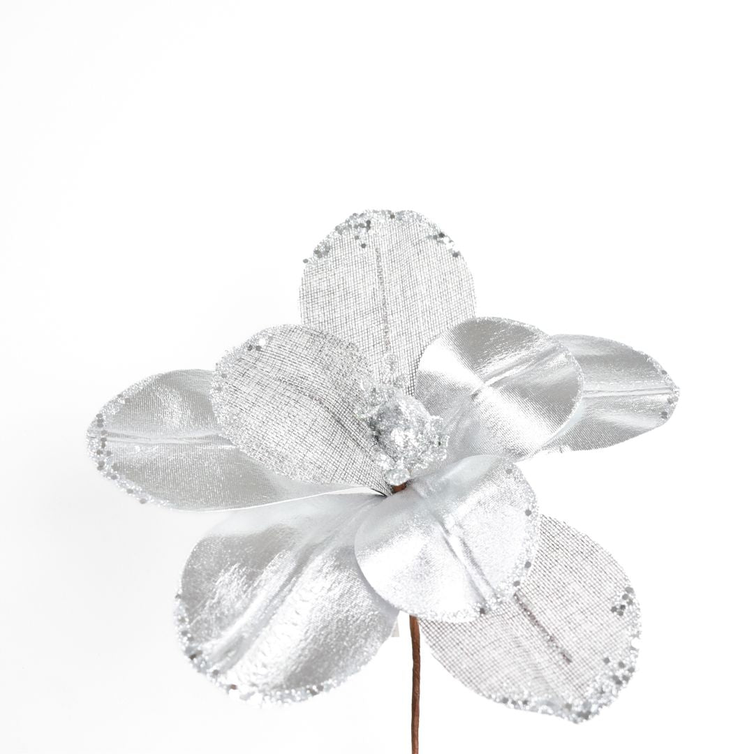 Flor Navideña Artificial 30 cm – Ref. AZ227P