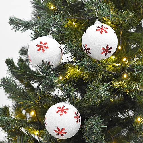 Bolas Navideñas set x6 8 cm – Ref. AZ058