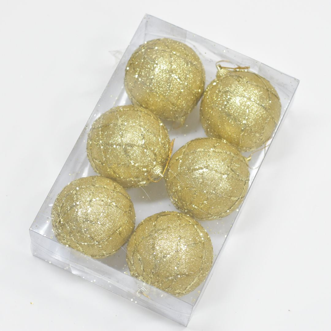 Bolas Navideñas set x6 8 cm – Ref. AZ076 (vista 3)