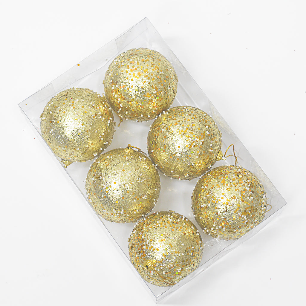Bolas Navideñas set x6 10 cm – Ref. SA131 (vista 3)
