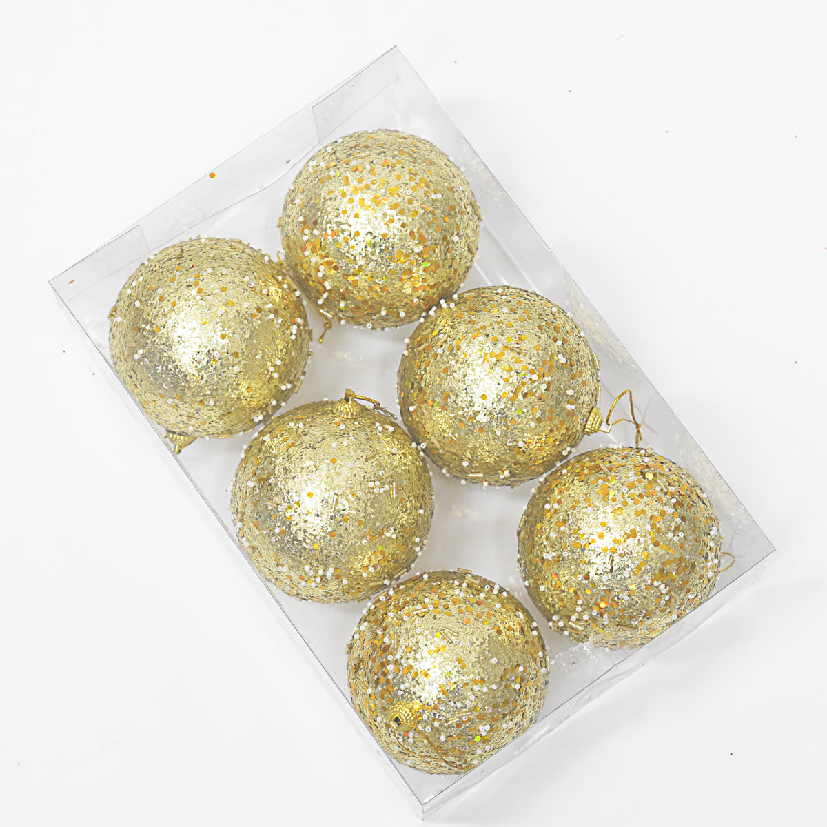 Bolas Navideñas set x6 10 cm – Ref. SA131 (vista 3)