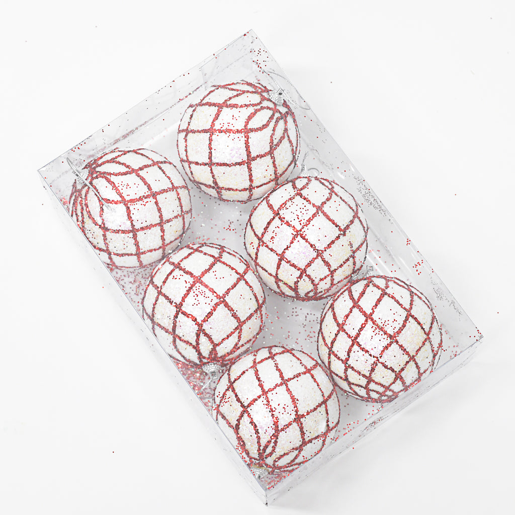Bolas Navideñas set x6 10 cm – Ref. AZ073 (vista 3)