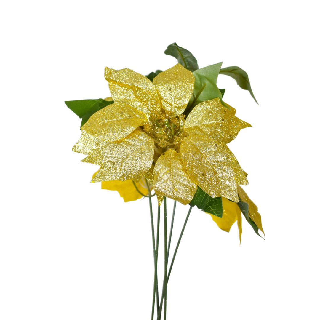 Flor Navideña Artificial 50 cm – Ref. TD2164