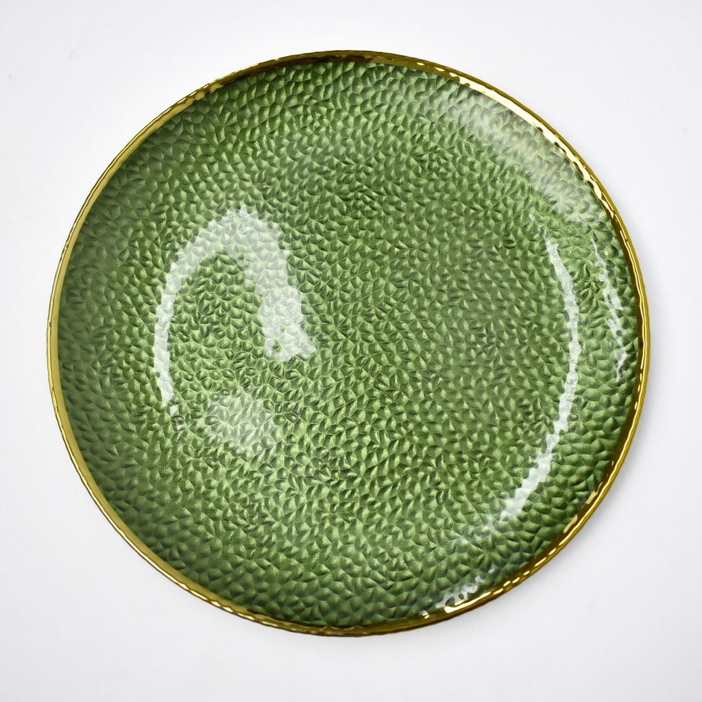 Plato de Vidrio Navideño 33 cm – Ref. AZ412