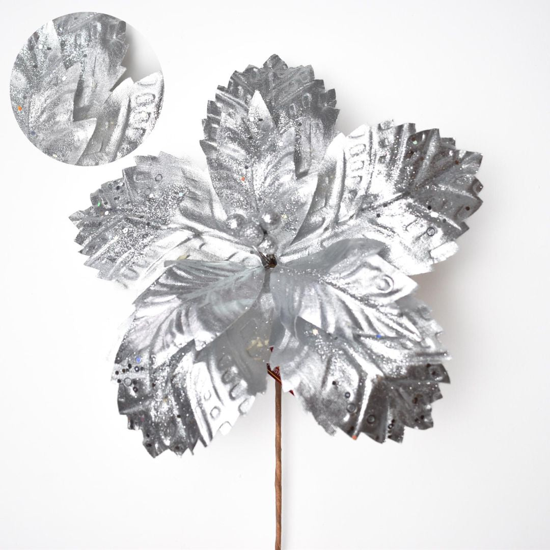 Flor Navideña Artificial 32 cm – Ref. XQ1414F0036S