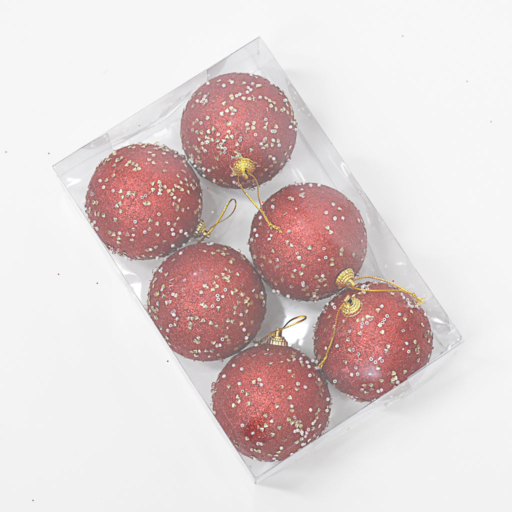 Bolas Navideñas set x6 8 cm – Ref. SA124 (vista 3)
