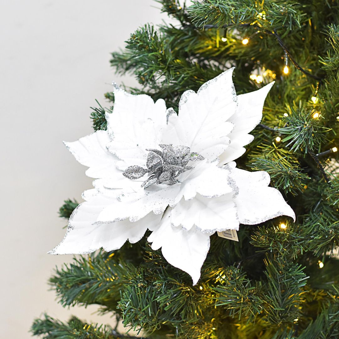 Flor Navideña Artificial 37 cm – Ref. AZ220B