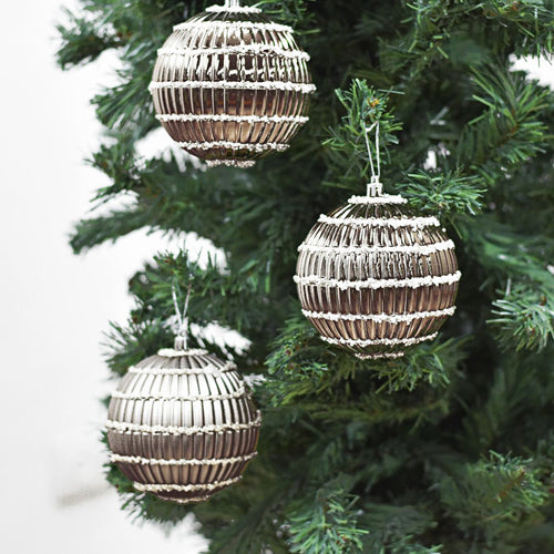 Bolas Navideñas set x6 10 cm – Ref. AZ152