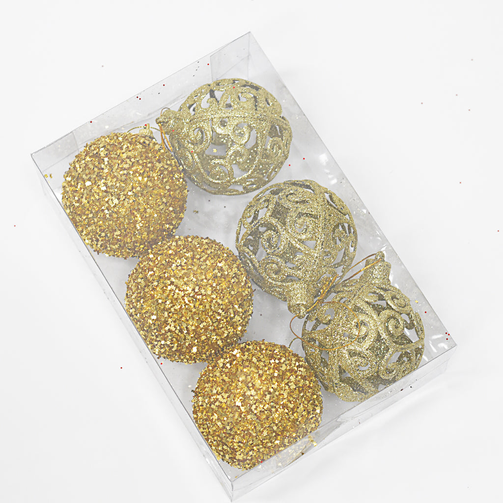 Bolas Navideñas set x6 8 cm – Ref. AZ077 (vista 3)