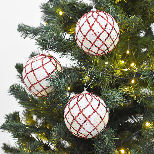 Bolas Navideñas set x6 10 cm – Ref. AZ073