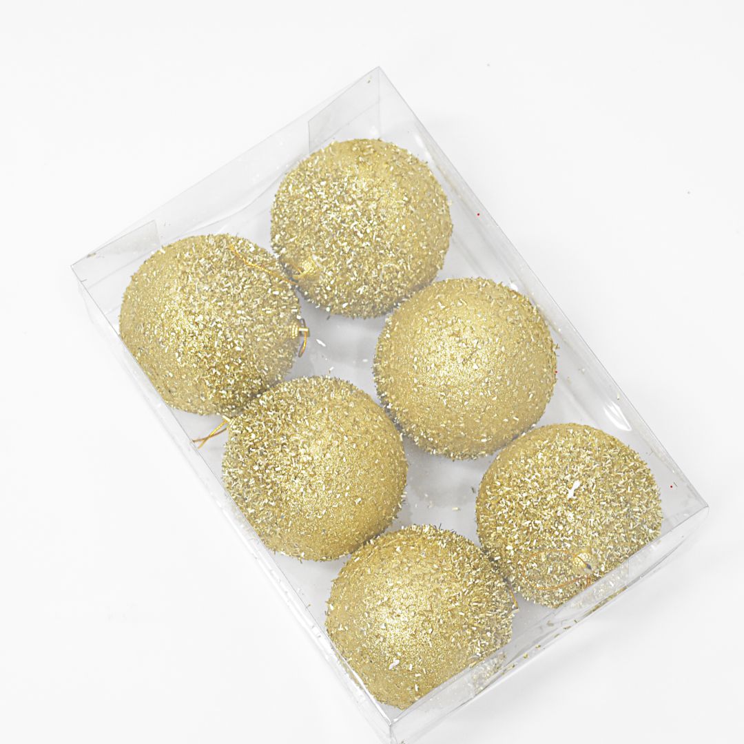 Bolas Navideñas set x6 10 cm – Ref. AZ067 (vista 3)