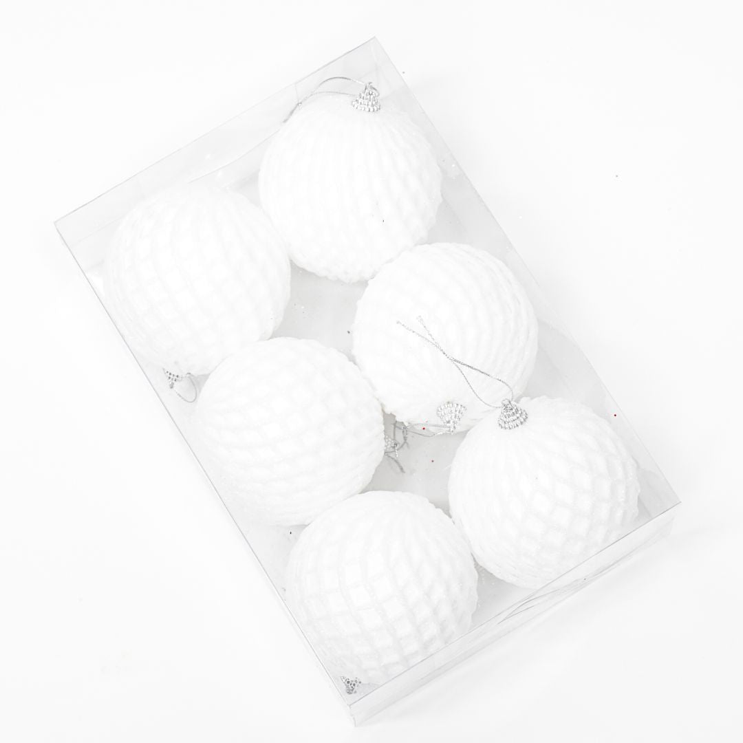 Bolas Navideñas set x6 10 cm – Ref. AZ065 (vista 3)