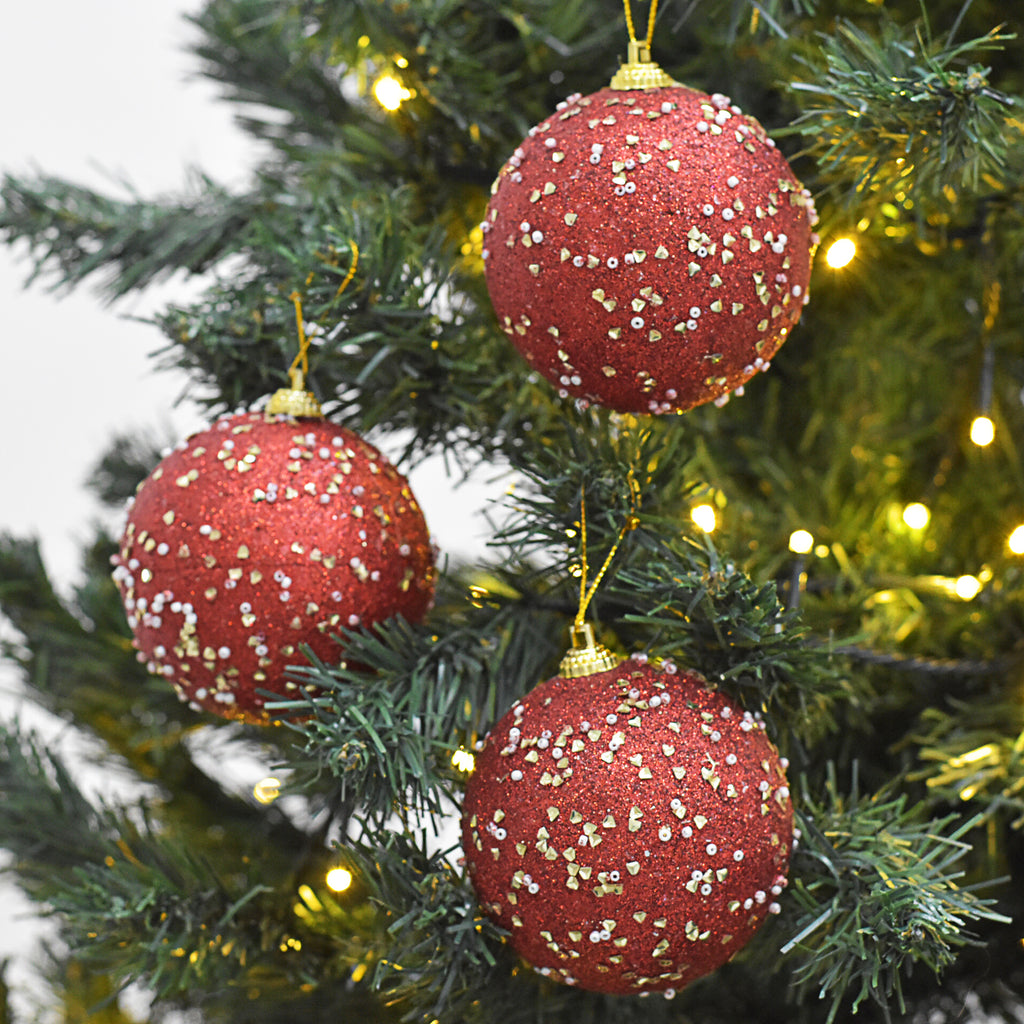 Bolas Navideñas set x6 8 cm – Ref. SA124