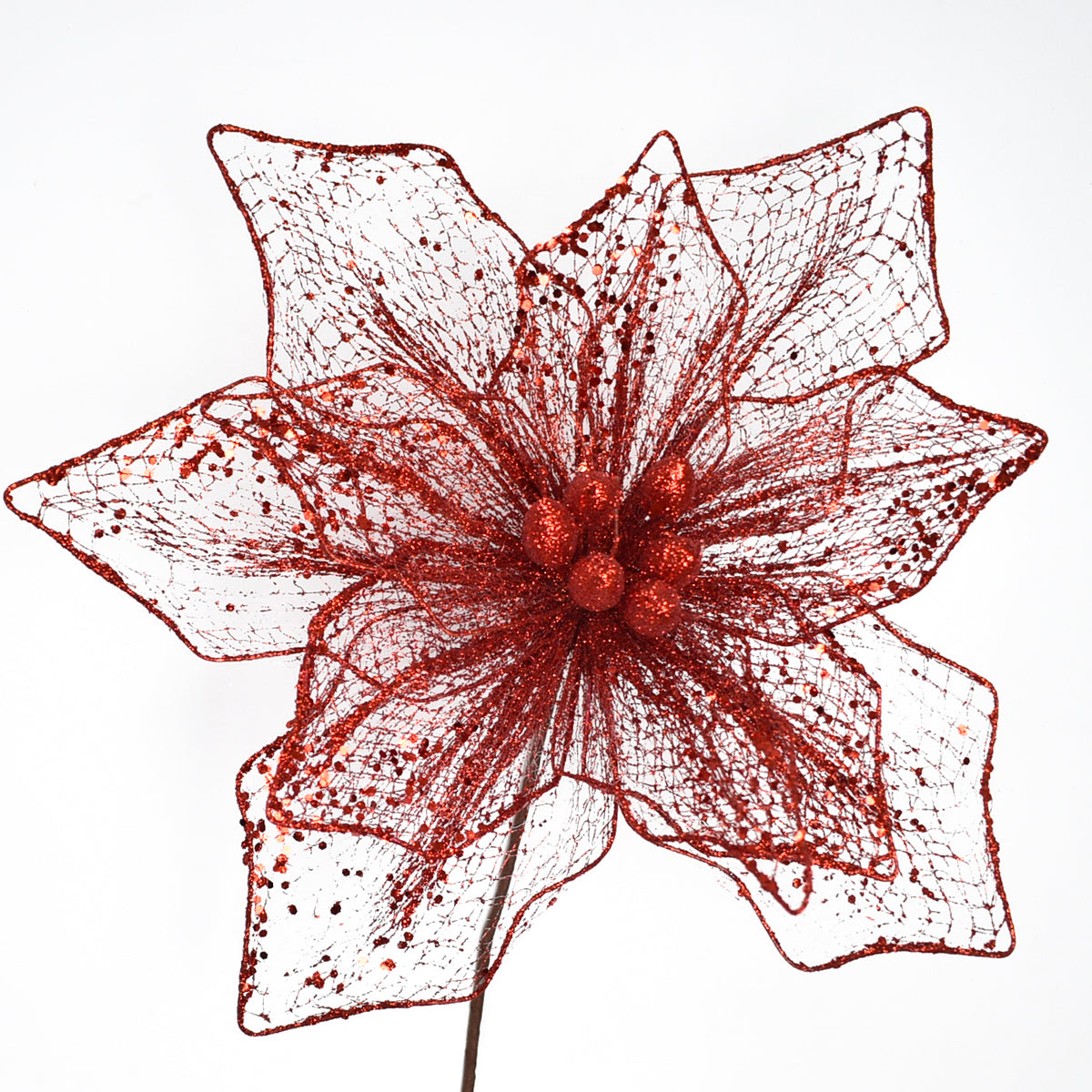 Flor Navideña Artificial 40 cm – Ref. XQ12852090R