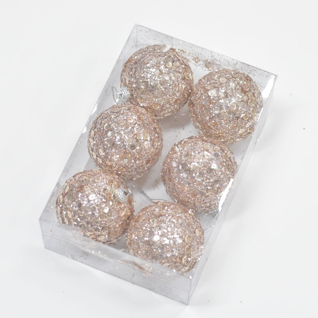 Bolas Navideñas set x6 8 cm – Ref. AZ057 (vista 3)