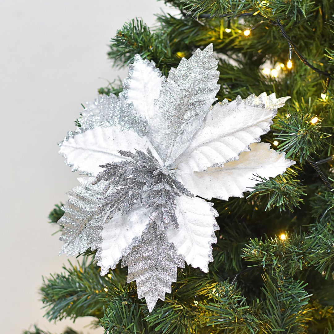 Flor Navideña Artificial 40 cm – Ref. AZ229B