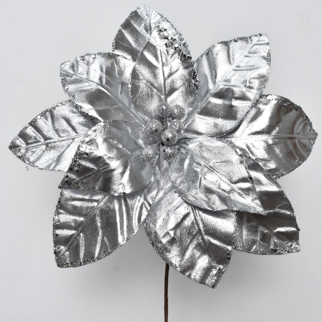 Flor Navideña Artificial 37 cm – Ref. AZ228D
