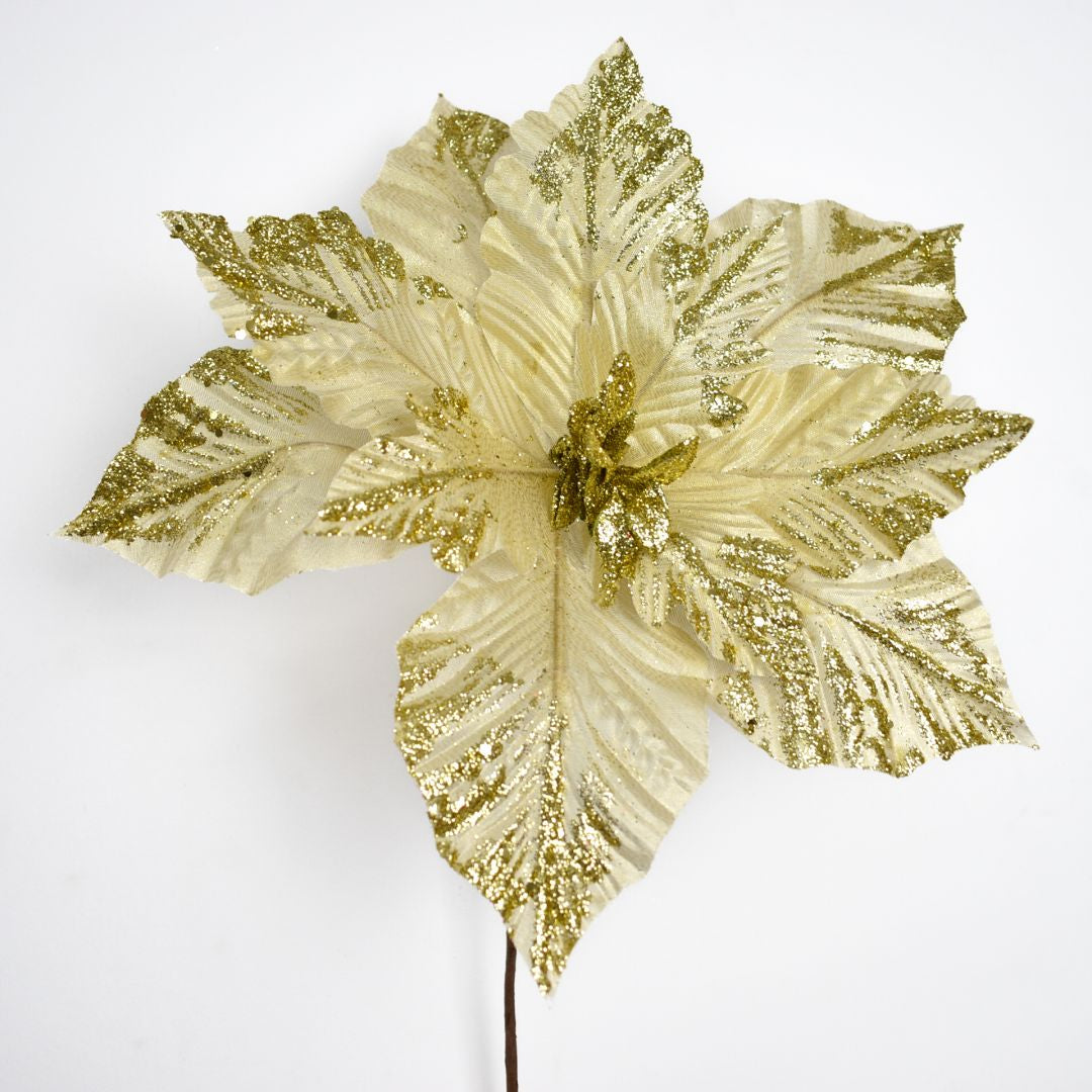 Flor Navideña Artificial 40 cm – Ref. AZ234D