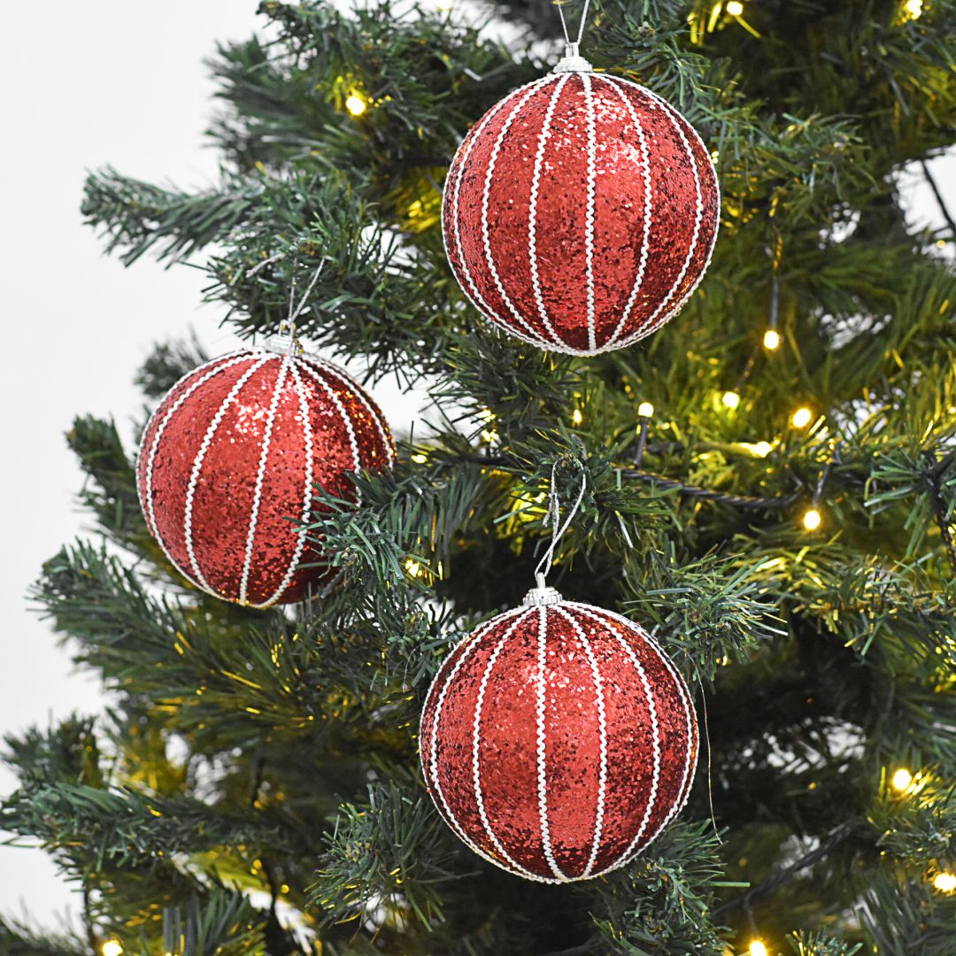 Bolas Navideñas set x6 10 cm – Ref. AZ072 (vista 2)