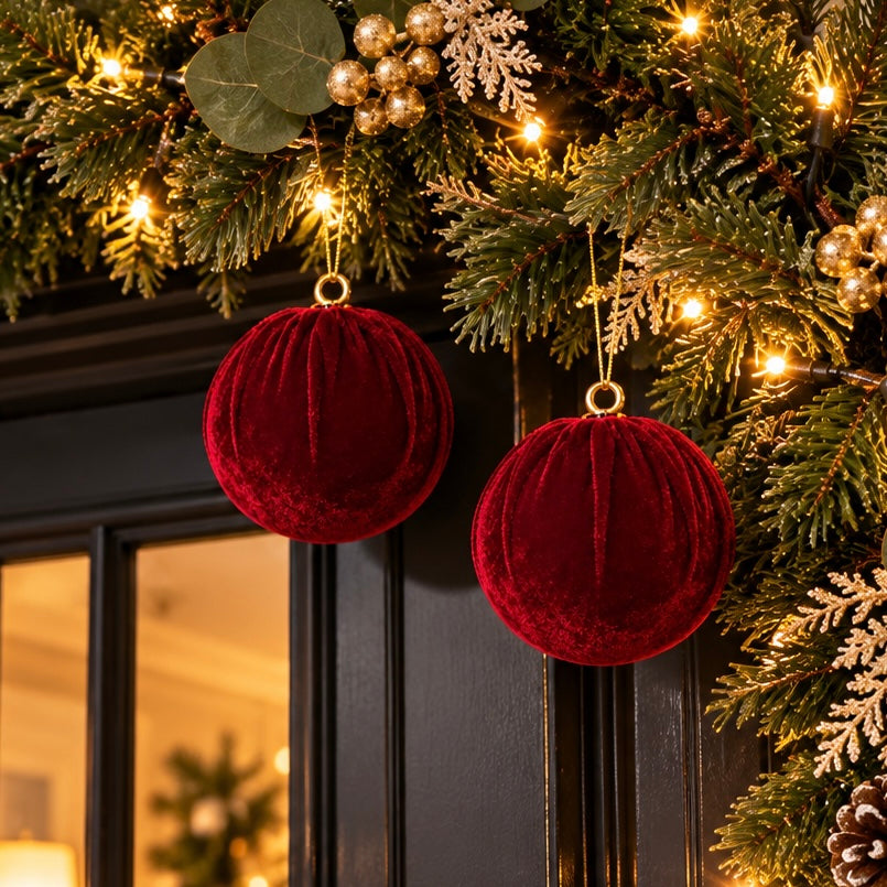 Bolas Navideñas set x2 12 cm – Ref. 26101R