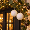 Bolas Navideñas set x2 12 cm – Ref. 26101WT