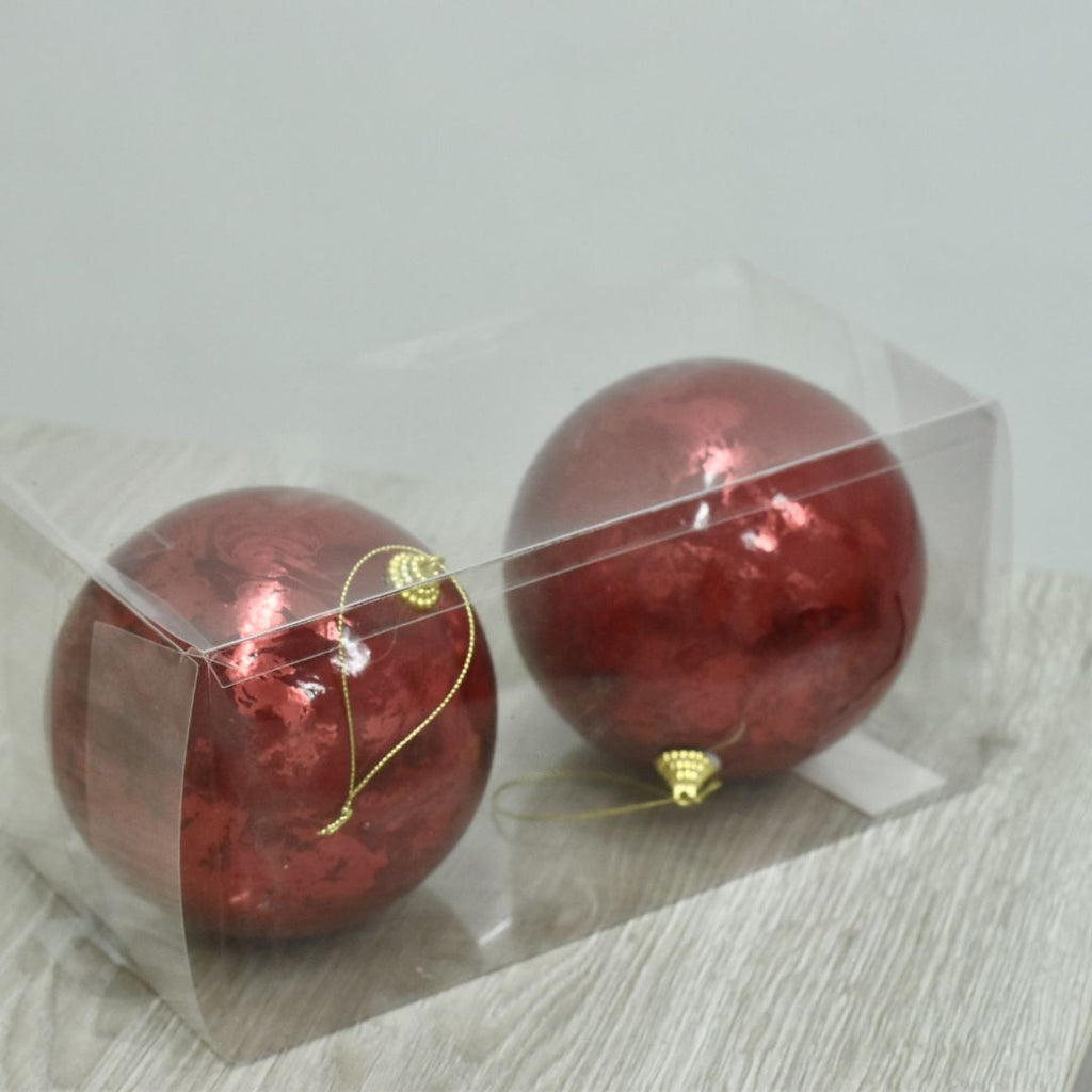 Bolas Navideñas Set x2 12 cm