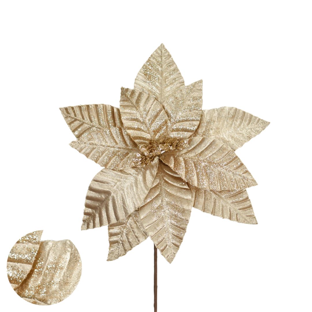 Flor Navideña Artificial 25 cm