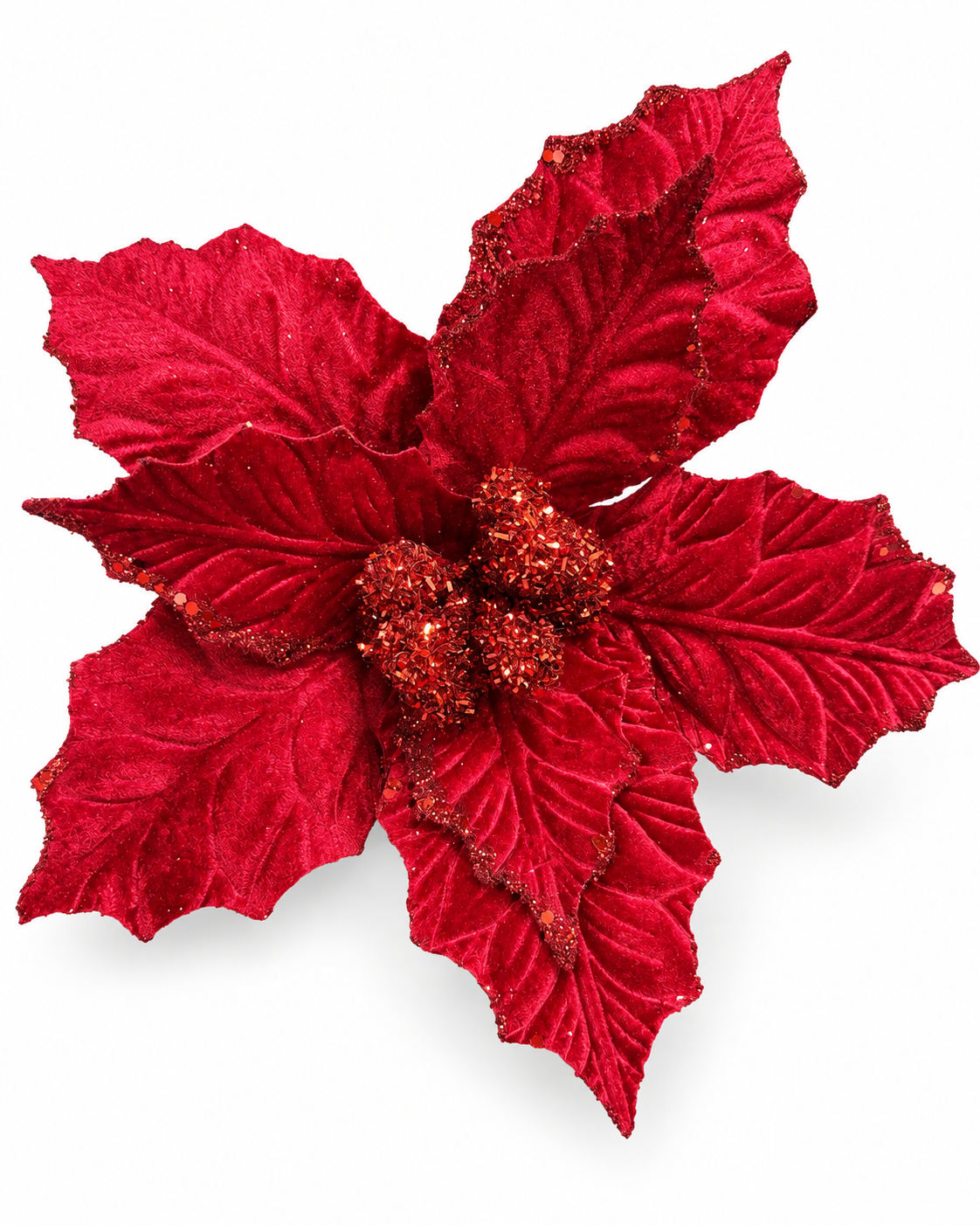 Flor Navideña Artificial 25 cm