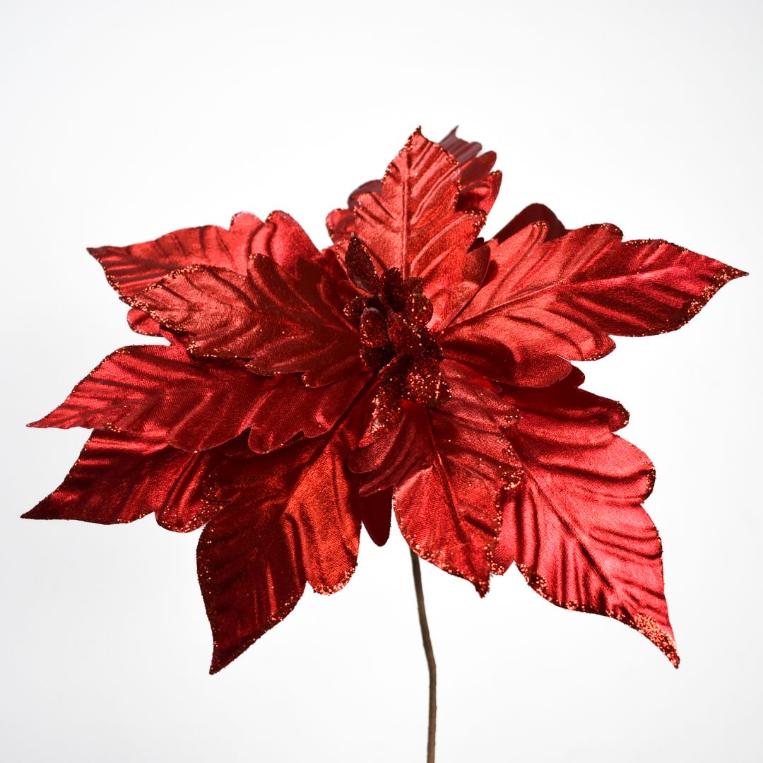 Flor Navideña Artificial 37 cm