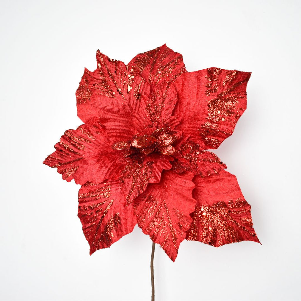 Flor Navideña Artificial 40 cm