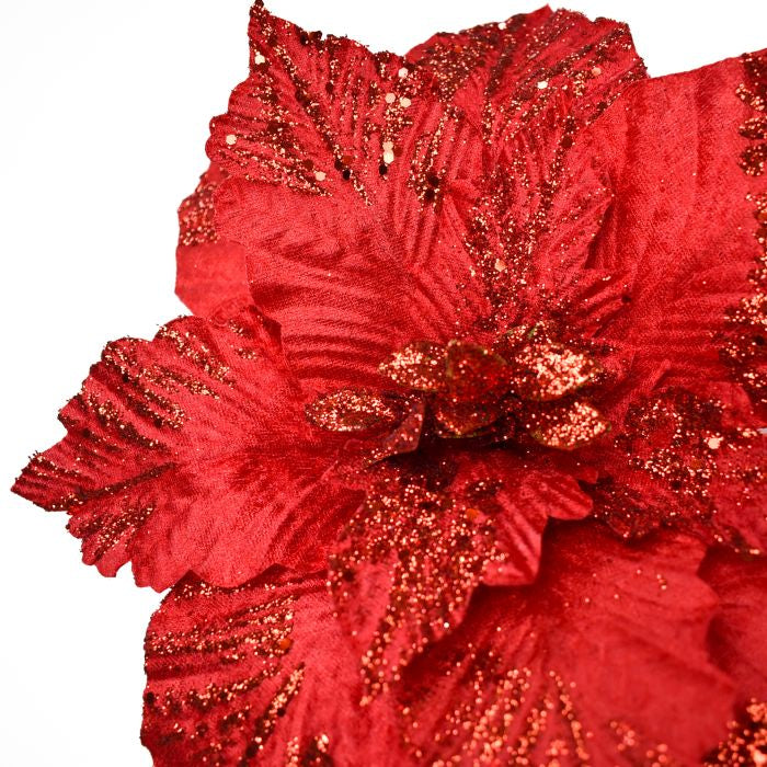Flor Navideña Artificial 40 cm