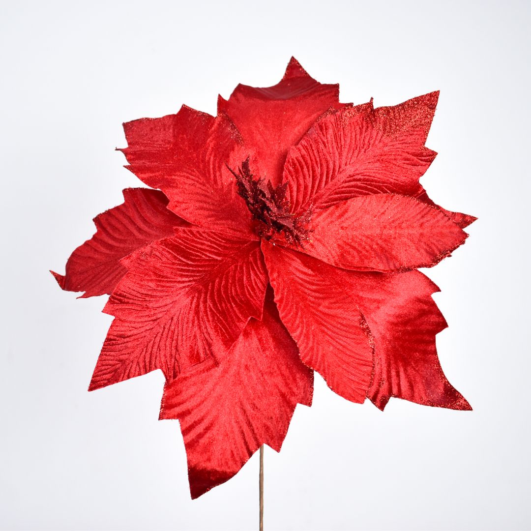 Flor Navideña Artificial 50 cm