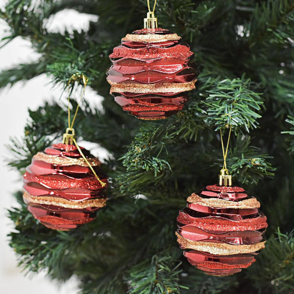 Bolas Navideñas set x6 8 cm – Ref. AZ147