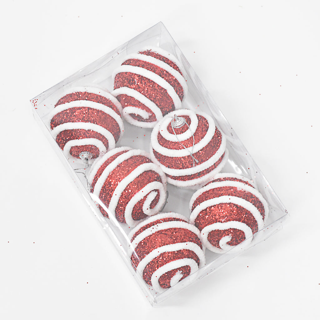 Bolas Navideñas set x6 8 cm – Ref. SA125 (vista 3)