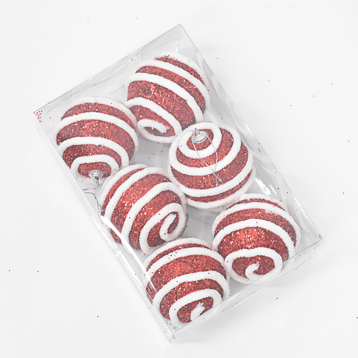 Bolas Navideñas set x6 8 cm – Ref. SA125 (vista 3)
