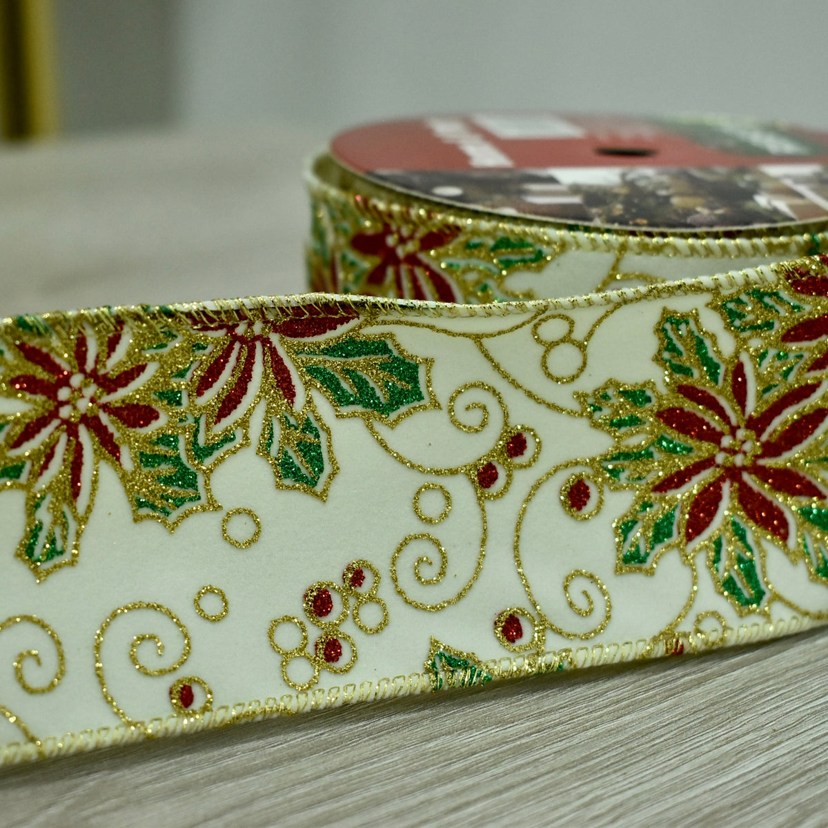 Cinta Navideña Decorativa 9 m x 6 cm – Ref. SF36 (vista 2)