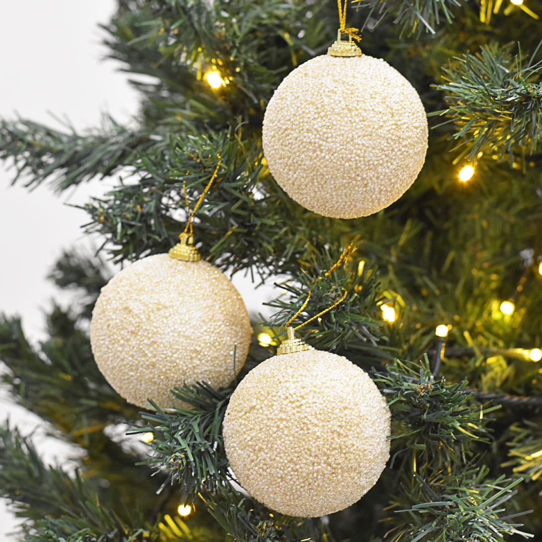 Bolas Navideñas set x6 10 cm – Ref. SA117