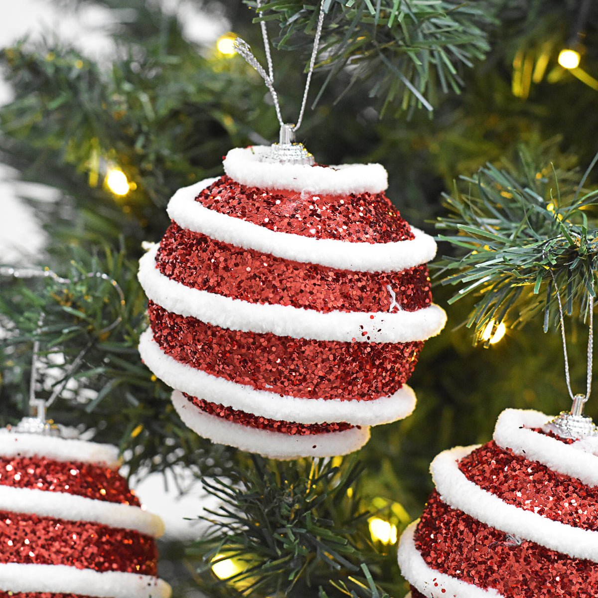 Bolas Navideñas set x6 8 cm – Ref. SA125 (vista 2)