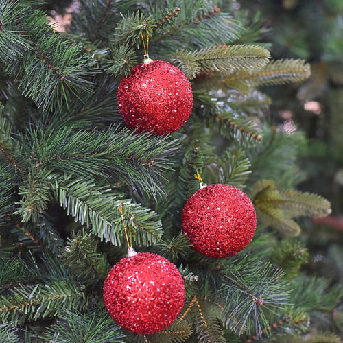 Bolas Navideñas set x6 12 cm – Ref. SA132