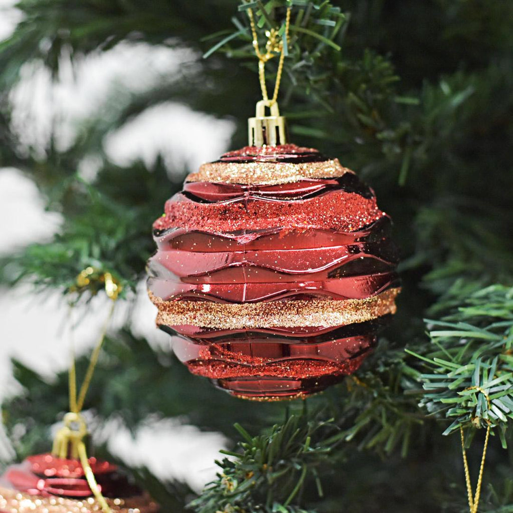 Bolas Navideñas set x6 8 cm – Ref. AZ147 (vista 2)