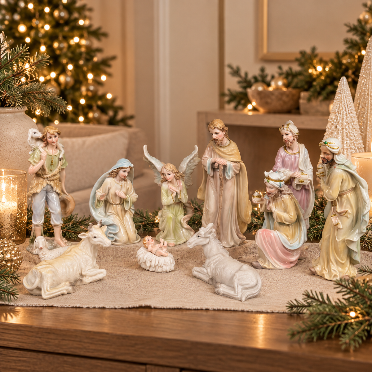Nacimiento Navideño 11 Piezas 20 cm