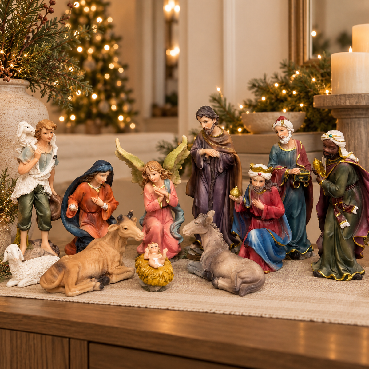 Nacimiento Navideño 11 Piezas 20 cm