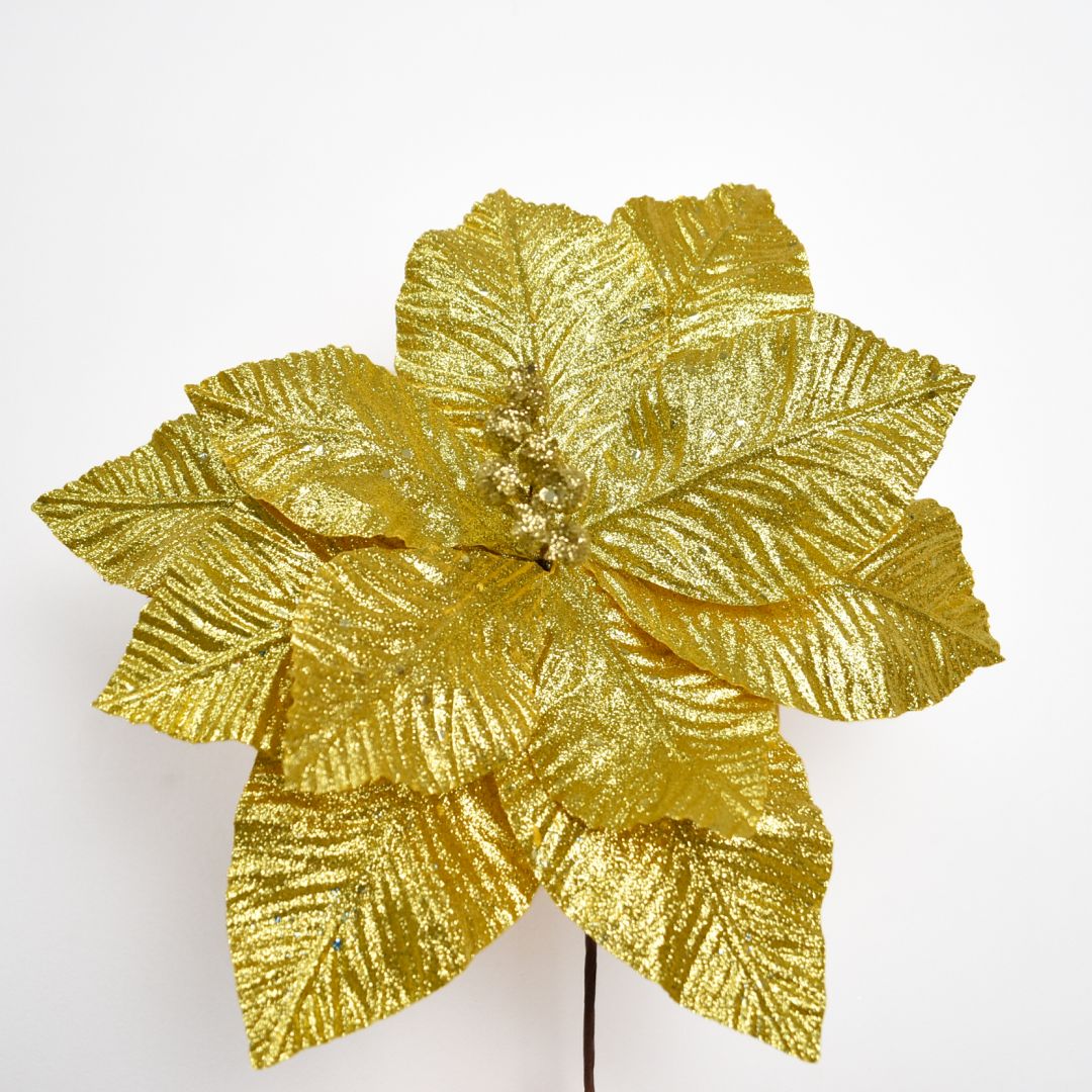 Flor Navideña Artificial 33 cm – Ref. AZ223D